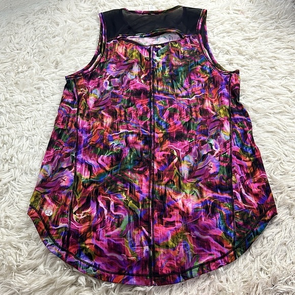 Lululemon Sculpt Tank Top Hyper Flow Pink Multi / Black - Picture 4 of 4